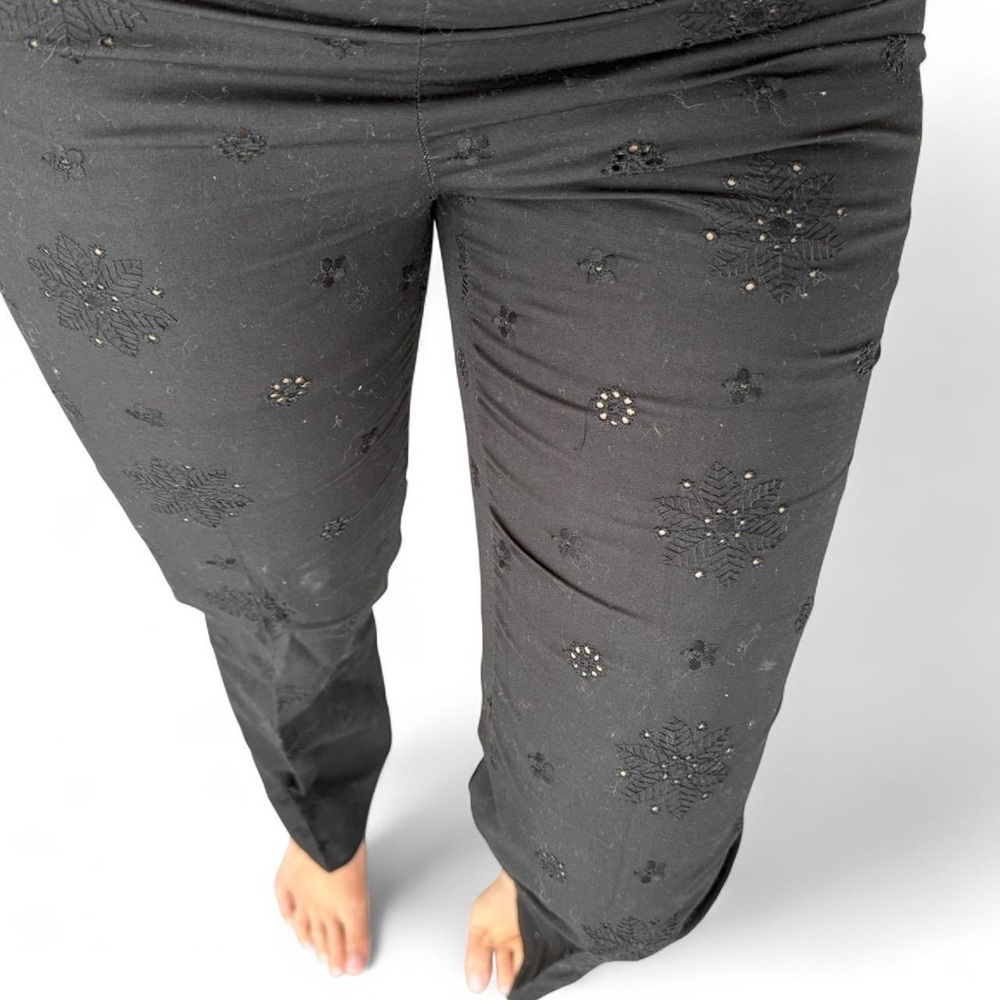 Vintage Moschino pants cheap & chic embroidered size XS
